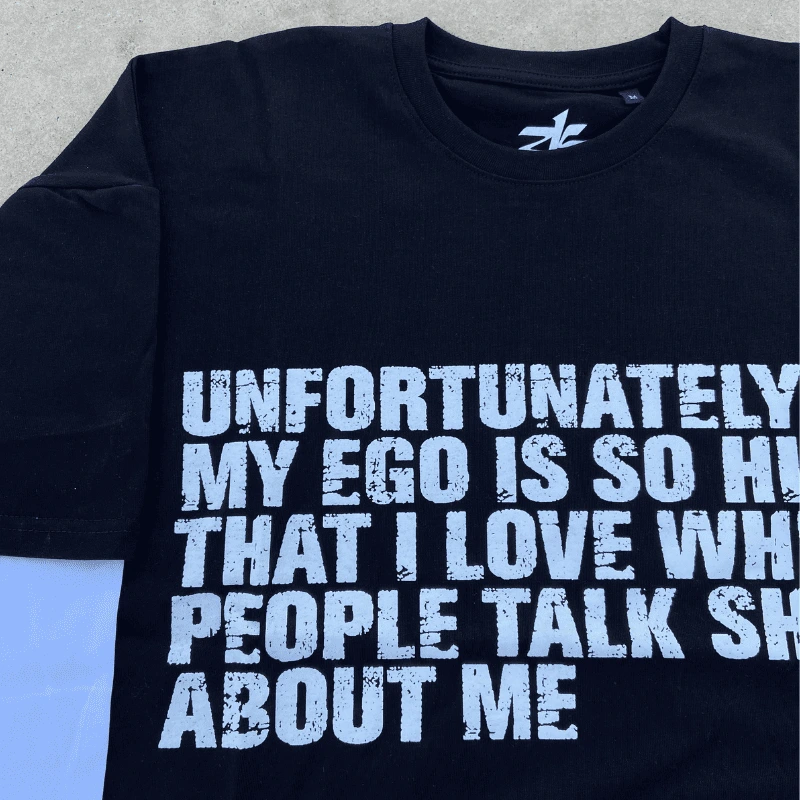 Ego Duoblesleeve Black T-Shirt -ZK Design - Edropit