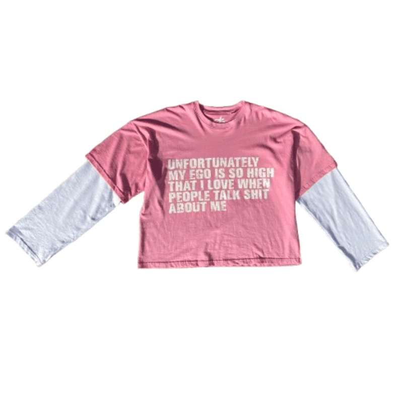Ego Duoblesleeve Pink T-Shirt - ZK Design - Edropit