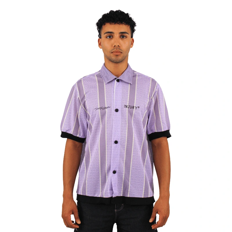 front lilac bowling shirt - Injury - Edropit