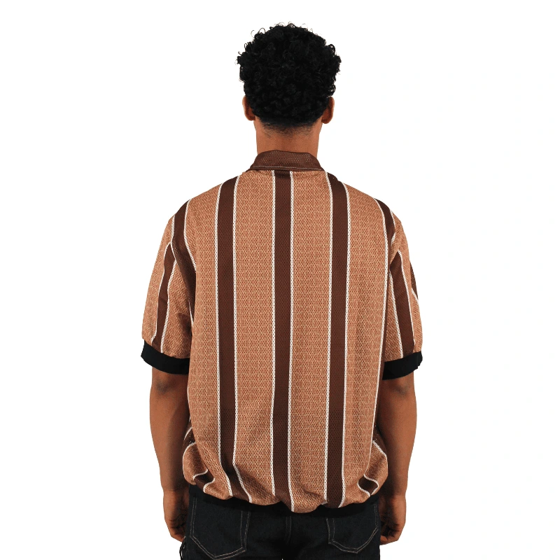 retro brown bowling shirt - Injury - Edropit