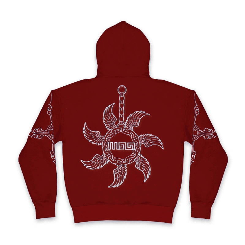 Red Wanna Unchain Hoodie - Mon Élysée - Image 2